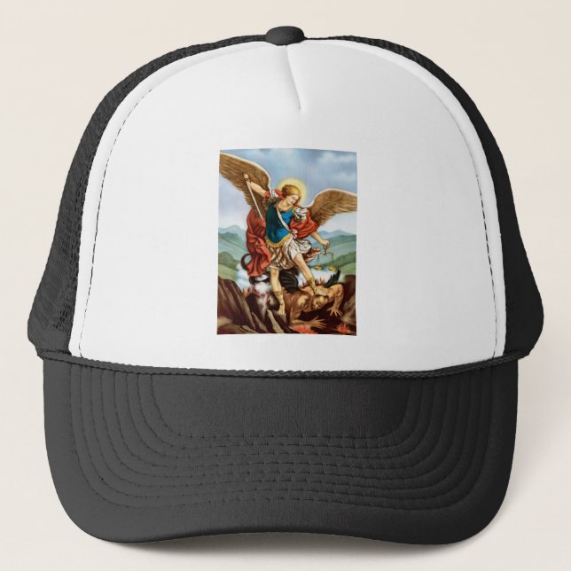 Saint Michael the Archangel Trucker Hat (Front)