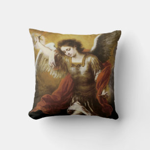 Saint Michael Throw Pillow