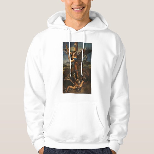 Saint Michael Vanquishing Satan Hoodie (Front)