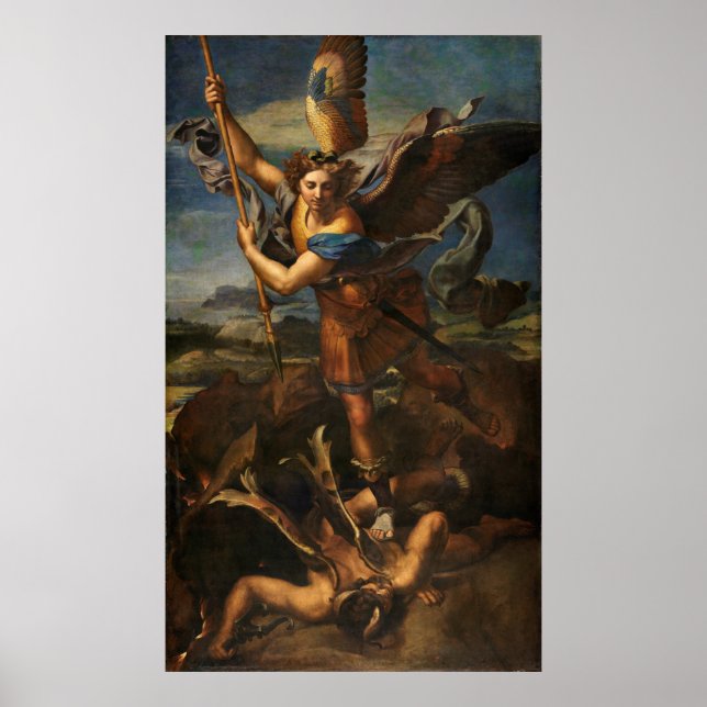 Saint Michael Vanquishing Satan Poster (Front)