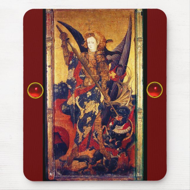 Saint Michael Vanquishing the Devil , Mouse Pad (Front)