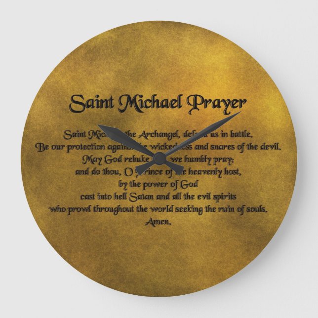 Saint Micheal Wall Clock (Front)