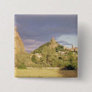 Saint Michel d'Aiguilhe, the Rocher 2 Inch Square Button