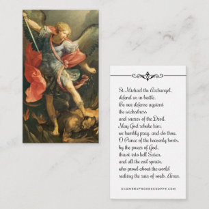 Saint Michel l'Archange Prière Carte Sainte