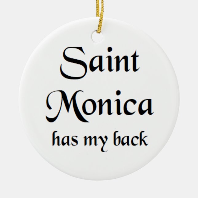 saint monica coffee mug ceramic ornament (Front)