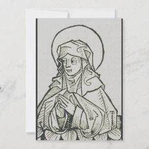 Saint Monica mother of Augustine of Hippo Holiday Card