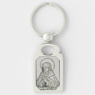 Saint Monica mother of Augustine of Hippo Keychain