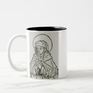 Saint Monica mother of Augustine of Hippo Two-Tone Coffee Mug