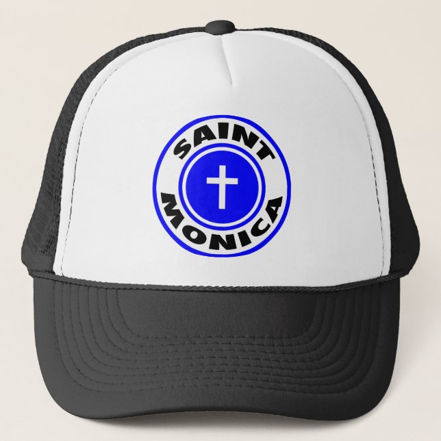 Saint Monica Trucker Hat (Front)
