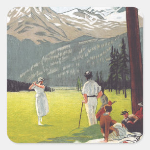 Saint Moritz by Emil Cardinaux Square Sticker