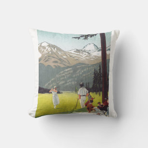 Saint Moritz by Emil Cardinaux Throw Pillow