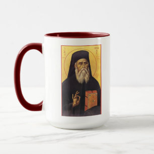 Saint Nectarios of Aegina Orthodox Icon Mug