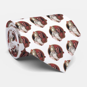 Saint Nicholas and Krampus Tie