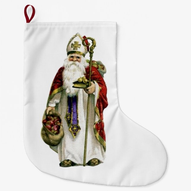 Saint Nicholas Christmas Stocking (Front)