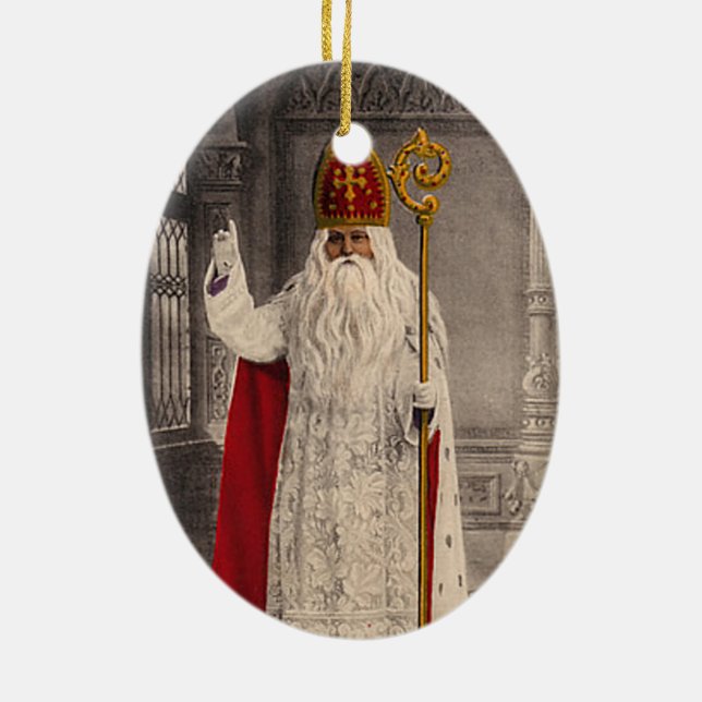 Saint Nicholas Christmas Tree Ornament (Back)