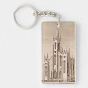 Saint Nicholas Church in New York City Keychain