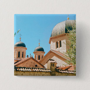 Saint Nicholas' Church - Kotor - Montenegro 2 Inch Square Button