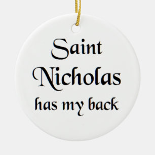 saint nicholas coffee mug ceramic ornament