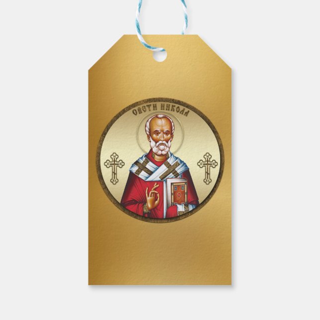 Saint Nicholas Gift Tags (Back)