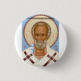 Saint Nicholas of Myra 1 Inch Round Button