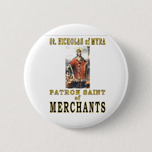 SAINT NICHOLAS of MYRA 2 Inch Round Button