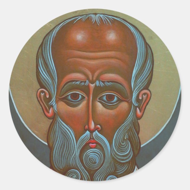 Saint Nicholas the Wonderworker Classic Round Sticker (Front)