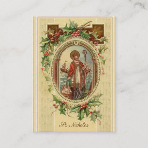 Saint-Nicolas des cartes saintes de prière de Myra