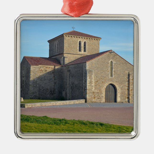 Saint Nicolas Priory at Les Sables d'Olonne Metal Ornament (Front)