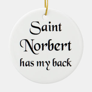 saint norbert coffee mug ceramic ornament