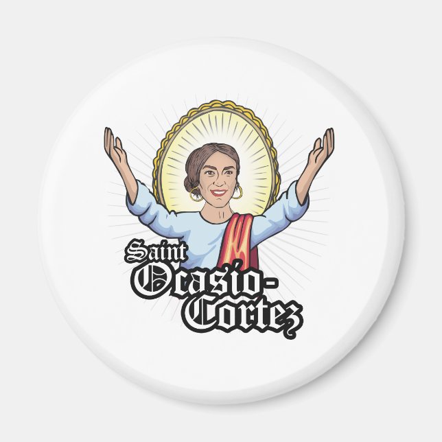Saint Ocasio-Cortez Magnet (Front)