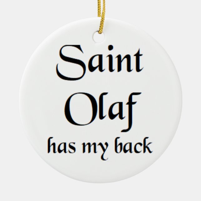 saint olaf ceramic ornament (Front)