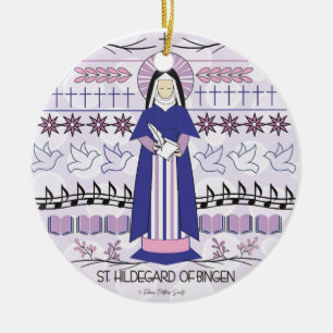 Saint Ornement catholique : Saint Hildegard de Bin