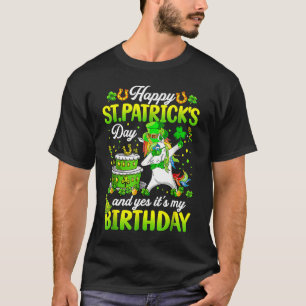 Saint Paddys Birthday Shamrock Lucky Happy St Patr T-Shirt