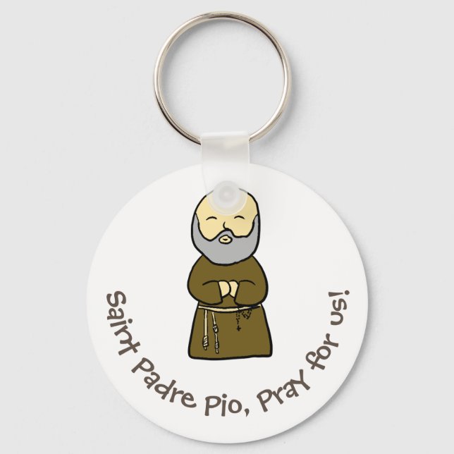 Saint Padre Pio Keychain (Front)