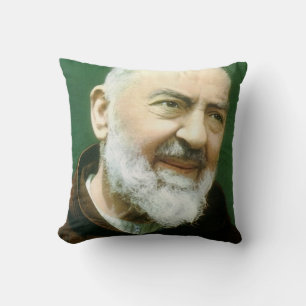 Saint Padre Pio Throw Pillow