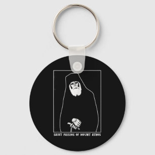Saint Paisios Of Mount Athos Greek Orthodox Christ Keychain