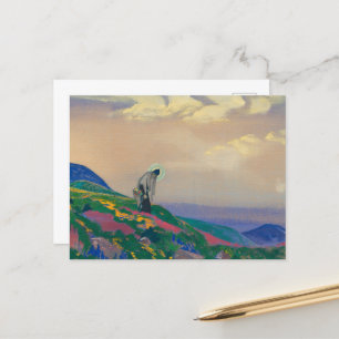 Saint Panteleimon the Healer by Nicholas Roerich Holiday Postcard