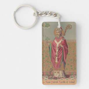 Saint Patrick Apostle of Ireland Keychain
