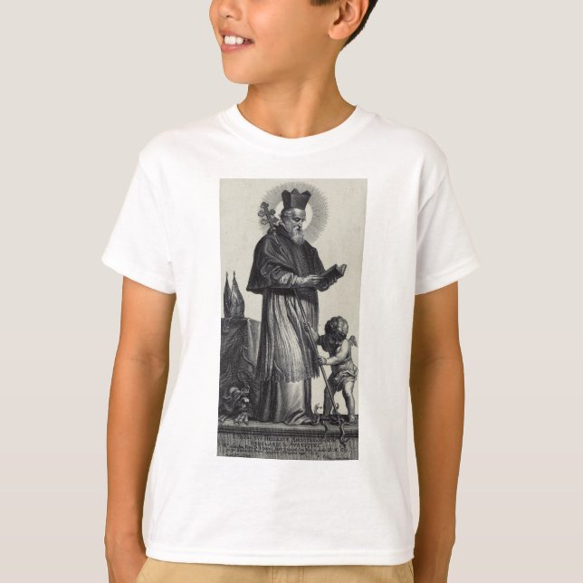 Saint Patrick Apostle of Ireland  Monochrome Art T-Shirt (Front)