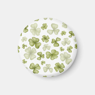 Saint Patrick  clovers clip art  Magnet