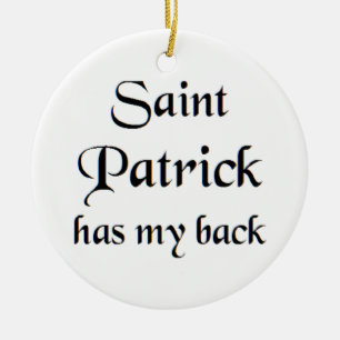 saint patrick coffee mug ceramic ornament