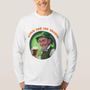 Saint Patrick Day Gift Shirt Kiss me im irish