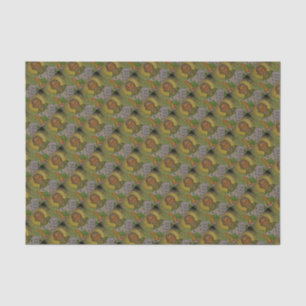 Saint Patrick Icon on Green Background Tissue Paper