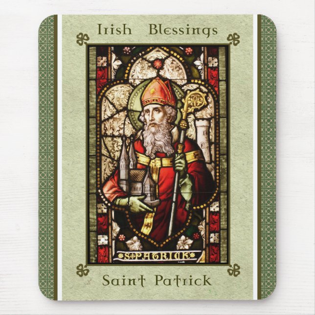 Saint Patrick Irish Blessings MousePad (Front)