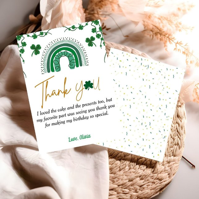 Saint patrick jour de chance un anniversaire carte (Créateur téléchargé)