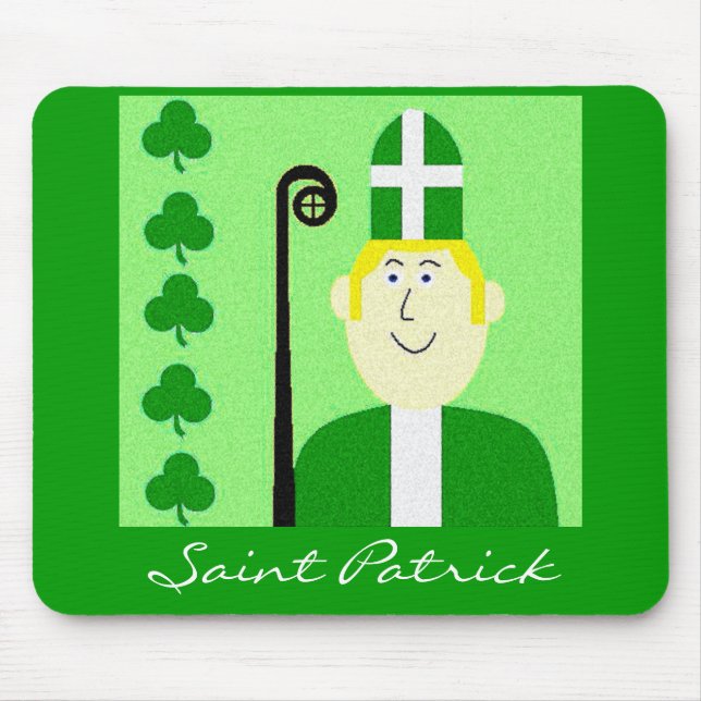 Saint Patrick Mouse Pad (Front)