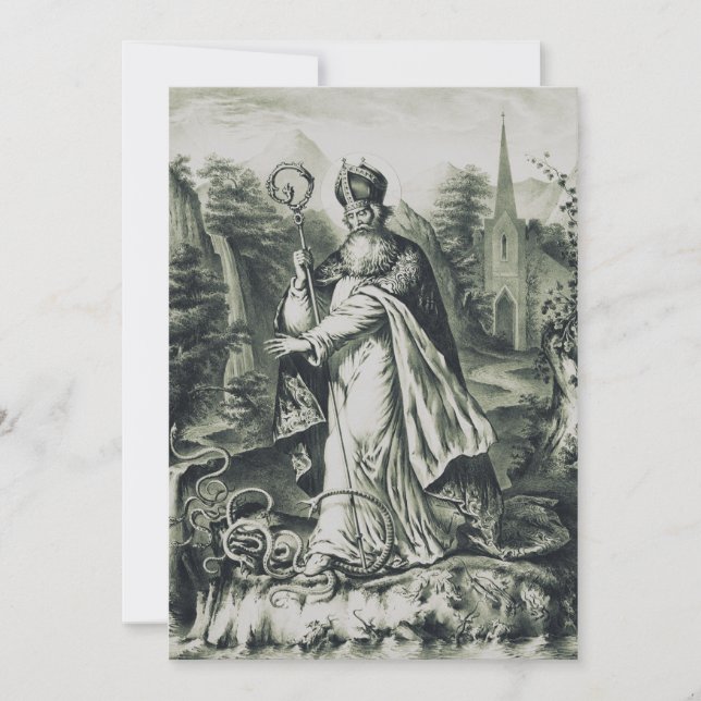 Saint Patrick patron of Ireland Invitation (Front)
