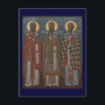 Saint Patrick Postcard<br><div class="desc">Saint Patrick Icon with fellow Saints Gregory and Ambrose</div>