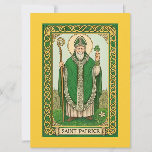 Saint Patrick Prayer Card  (Front)