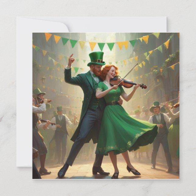 Saint Patrick´s Dance Invitation (Front)